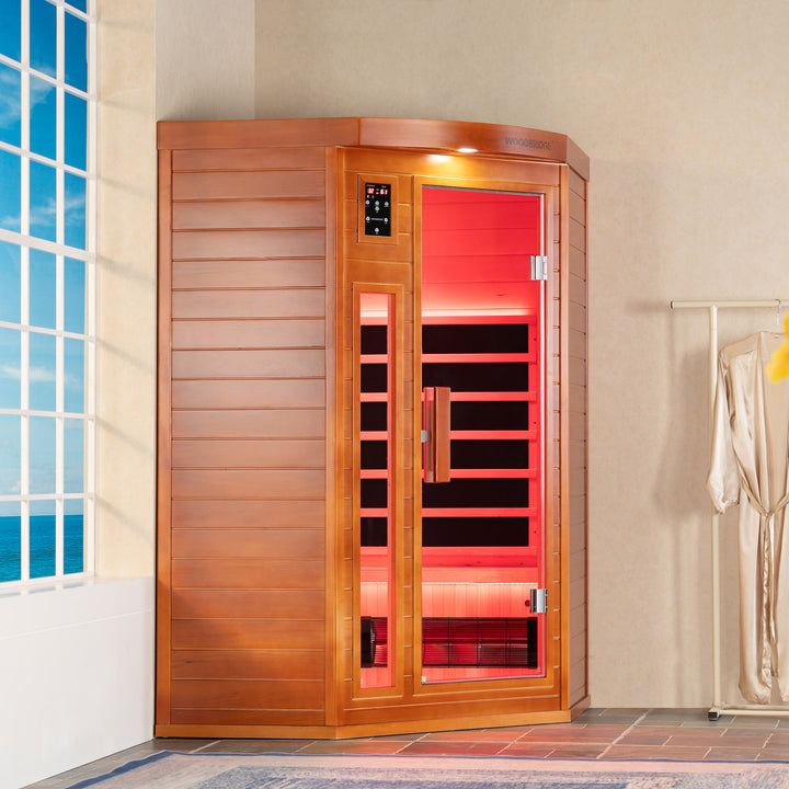 Woodbridge 2 person Indoor FAR Infrared Corner Sauna