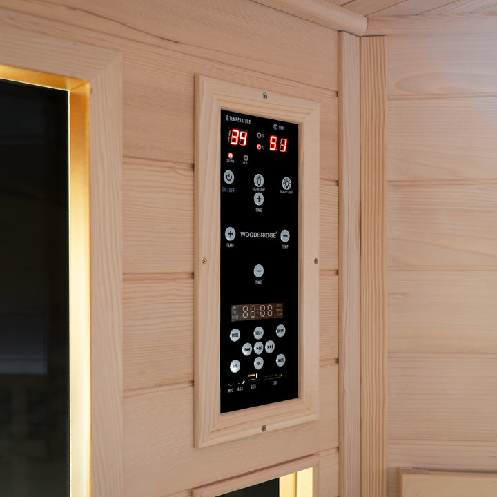 Woodbridge 2 person Indoor FAR Infrared Corner Sauna