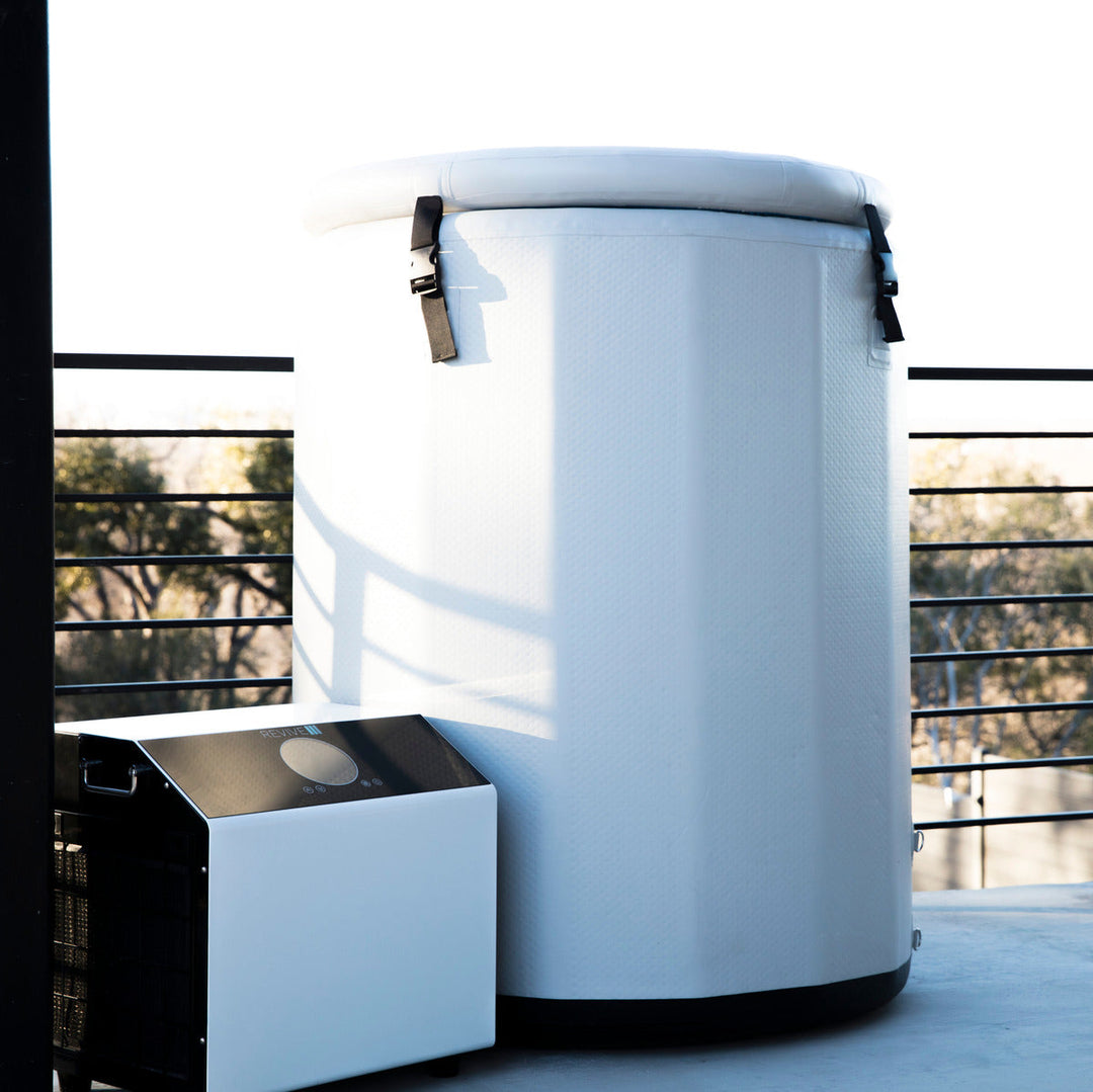Revive Plunge 6 Person Traditional Sauna & Inflatable Barrel Plunge