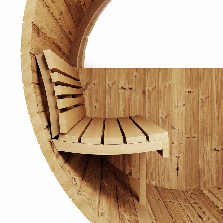SaunaLife Model E8W 6 Person Sauna Barrel-Window
