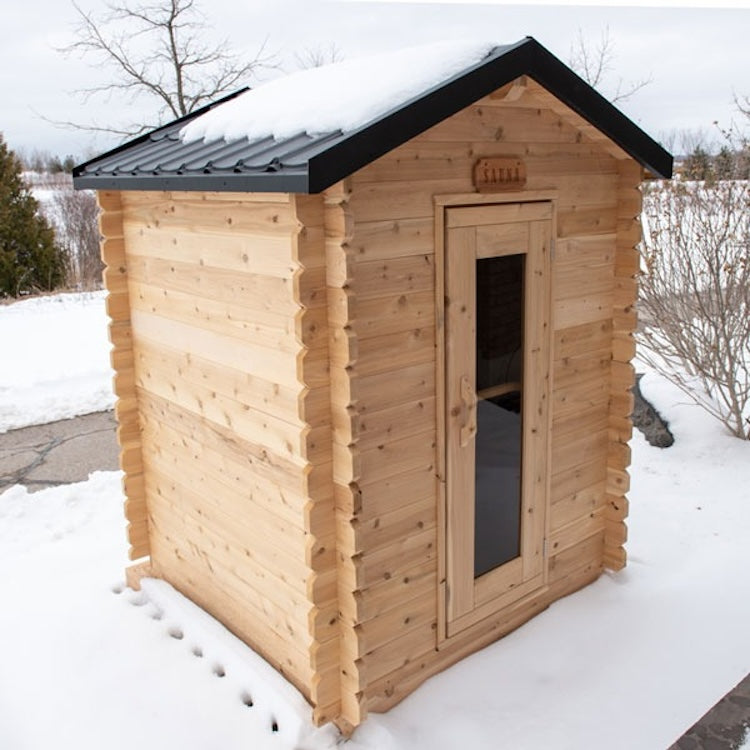 Leisurecraft Canadian Timber Grandby Cabin Outdoor Electric Heated Sauna 2-3 Person
