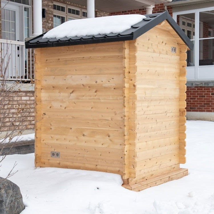 Leisurecraft Canadian Timber Grandby Cabin Outdoor Electric Heated Sauna 2-3 Person