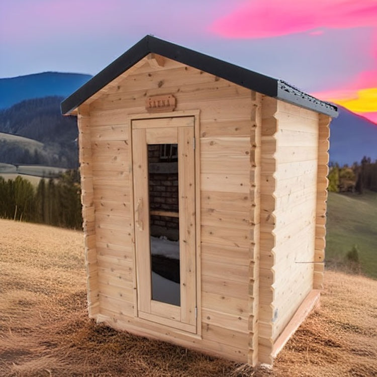 Leisurecraft Canadian Timber Grandby Cabin Outdoor Electric Heated Sauna 2-3 Person