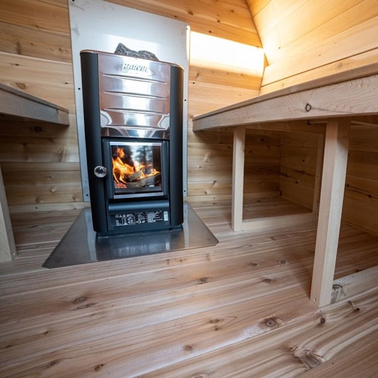 Leisurecraft Canadian Timber Outdoor Traditional MiniPOD Sauna 3-4 Person