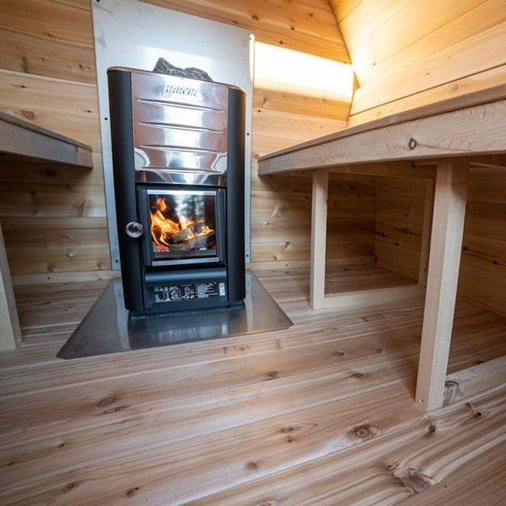 Leisurecraft Canadian Timber Outdoor Traditional MiniPOD Sauna 3-4 Person