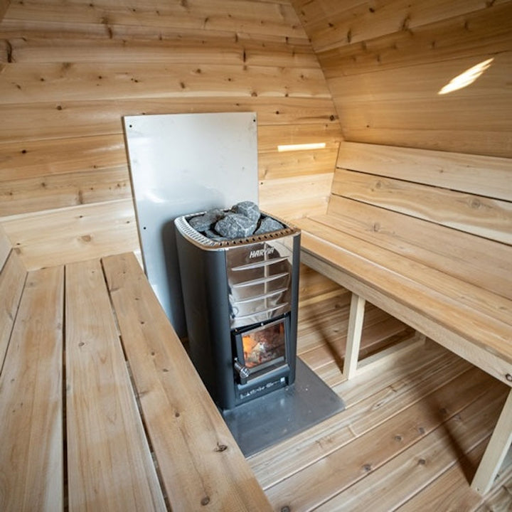 Leisurecraft Canadian Timber Outdoor Traditional MiniPOD Sauna 3-4 Person
