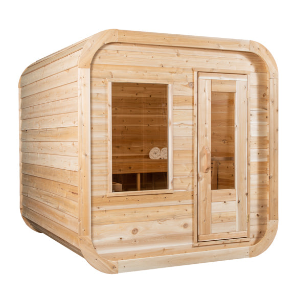 Leisurecraft Canadian Timber Luna Outdoor Traditional Sauna 2-3 Person