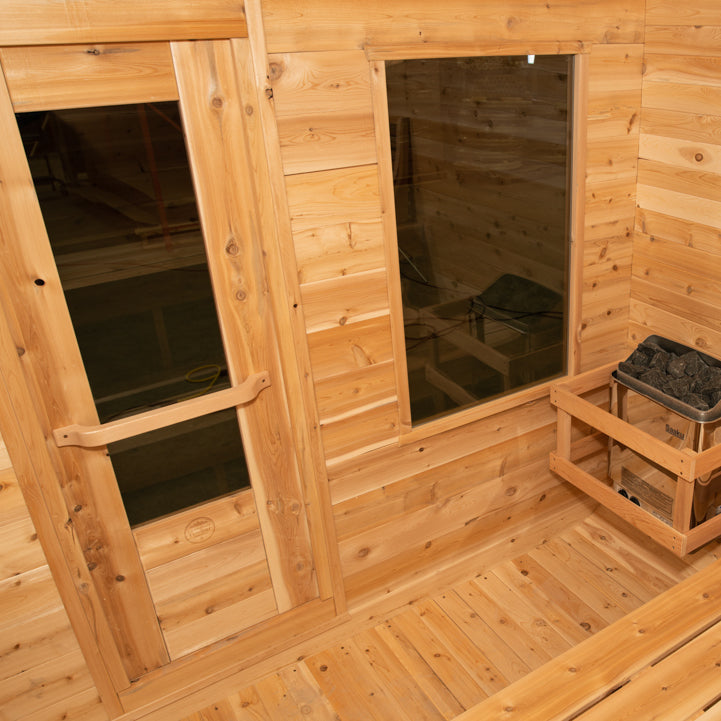 Leisurecraft Canadian Timber Luna Outdoor Traditional Sauna 2-3 Person