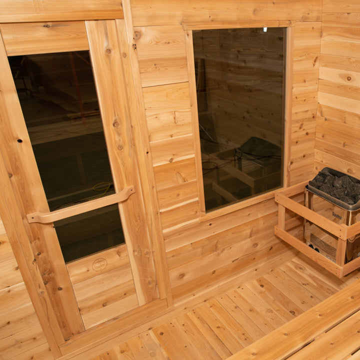Leisurecraft Canadian Timber Luna Outdoor Traditional Sauna 2-3 Person