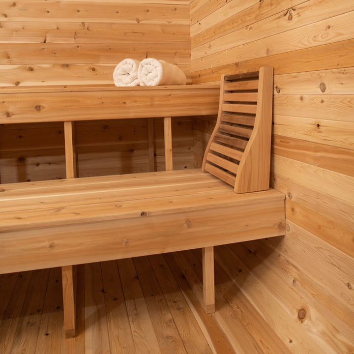 Leisurecraft Canadian Timber Luna Outdoor Traditional Sauna 2-3 Person