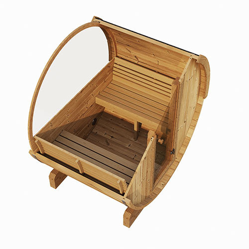SaunaLife Model E8W 6 Person Sauna Barrel-Window
