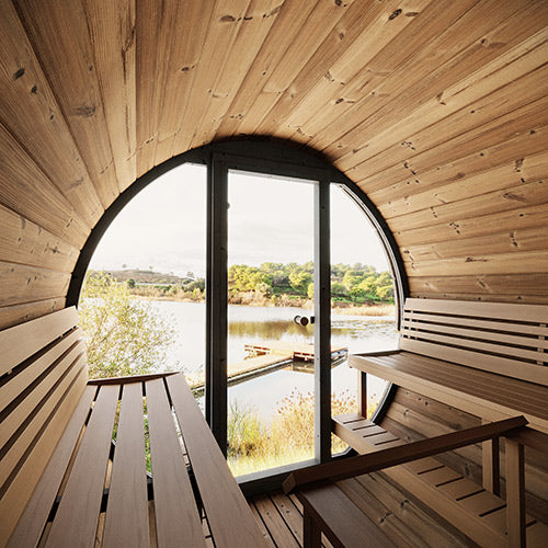 SaunaLife Model EE8G 6 Person Sauna Barrel