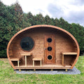 SaunaLife Model G11 Garden-Series Outdoor Home 8 Person Sauna Kit