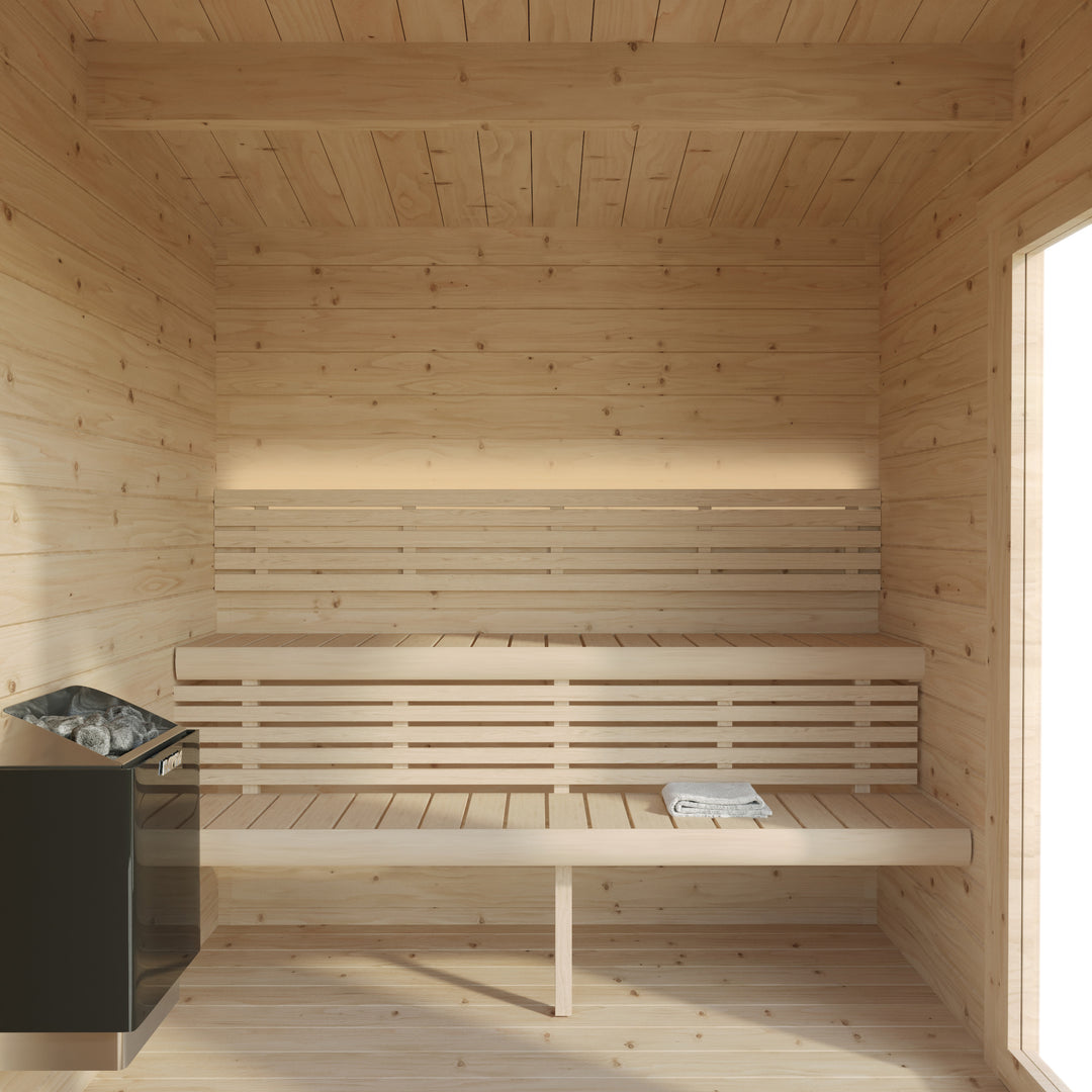 SaunaLife Model G4 Outdoor Home 6 Person Sauna Kit
