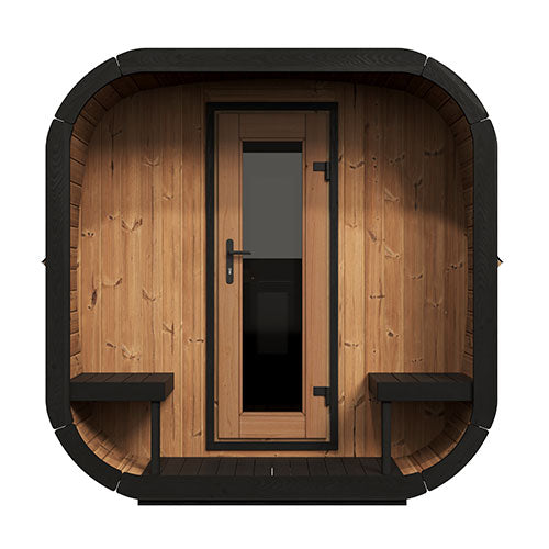 SaunaLife Cube Luxury CL12GCP Outdoor Home 8 Person Sauna Kit