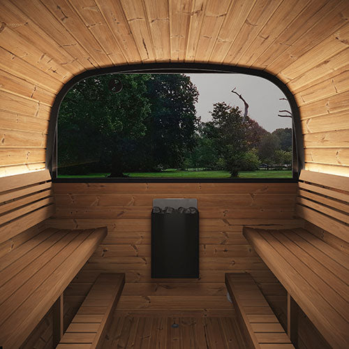 SaunaLife Cube Luxury CL12GCP Outdoor Home 8 Person Sauna Kit