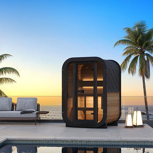 SaunaLife Cube-Series CL3G Outdoor 2 Person Sauna Kit