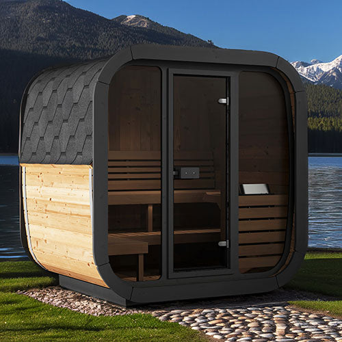 SaunaLife Cube-Series CL5G Outdoor 4 Person Sauna Kit