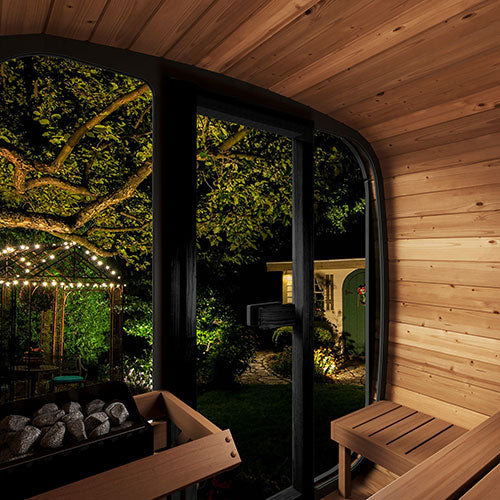 SaunaLife Cube-Series CL5G Outdoor 4 Person Sauna Kit