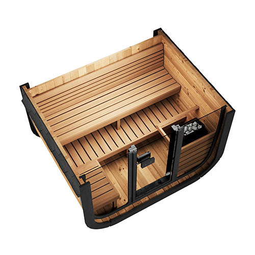 SaunaLife Cube-Series CL5G Outdoor 4 Person Sauna Kit
