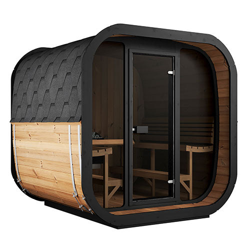 SaunaLife Cube-Series CL7G Outdoor 6 Person Sauna Kit
