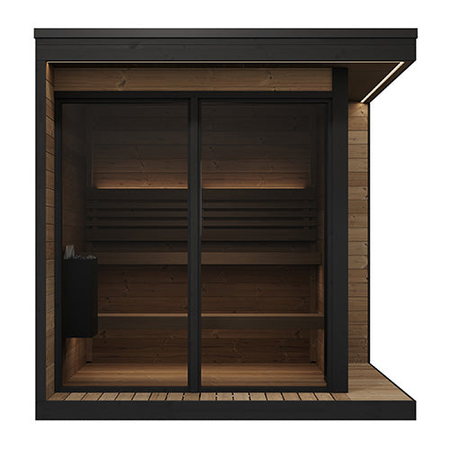 SaunaLife GL6 Outdoor 6 Person Sauna Kit Garden Luxury-Series