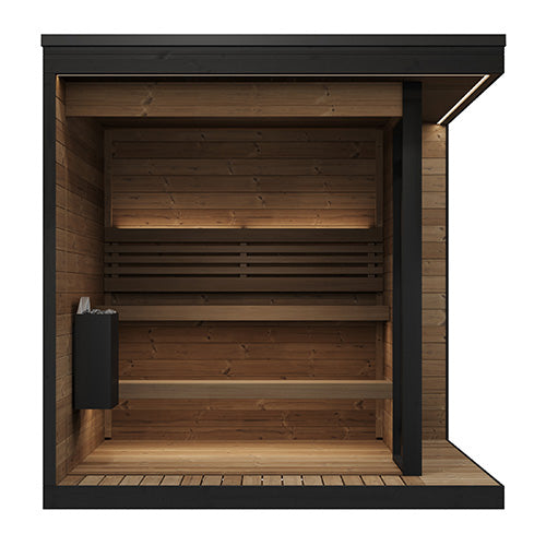 SaunaLife GL6 Outdoor 6 Person Sauna Kit Garden Luxury-Series
