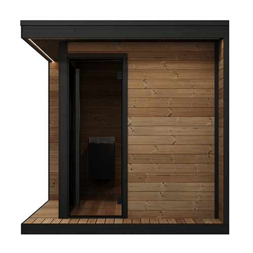 SaunaLife GL6 Outdoor 6 Person Sauna Kit Garden Luxury-Series