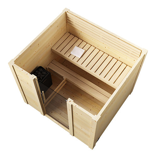 SaunaLife Garden-Series Model G2 Outdoor 4 Person Sauna Kit