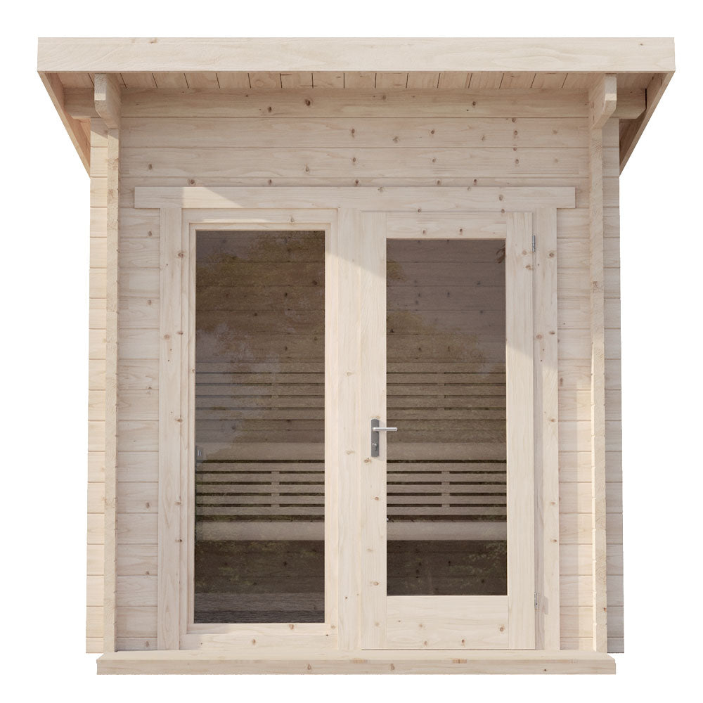 SaunaLife Model G4 Outdoor Home 6 Person Sauna Kit