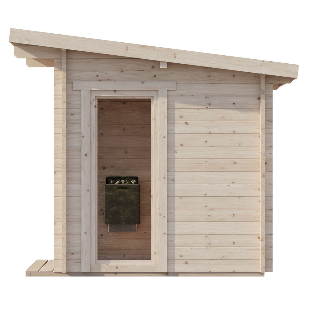SaunaLife Model G4 Outdoor Home 6 Person Sauna Kit