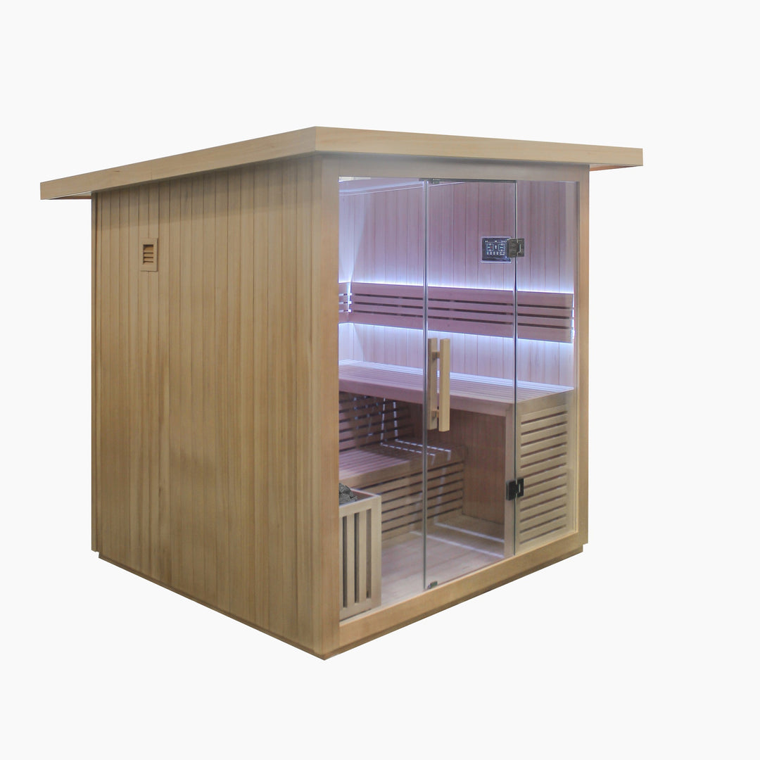 Revive Plunge 6 Person Traditional Sauna & Acrylic Plunge