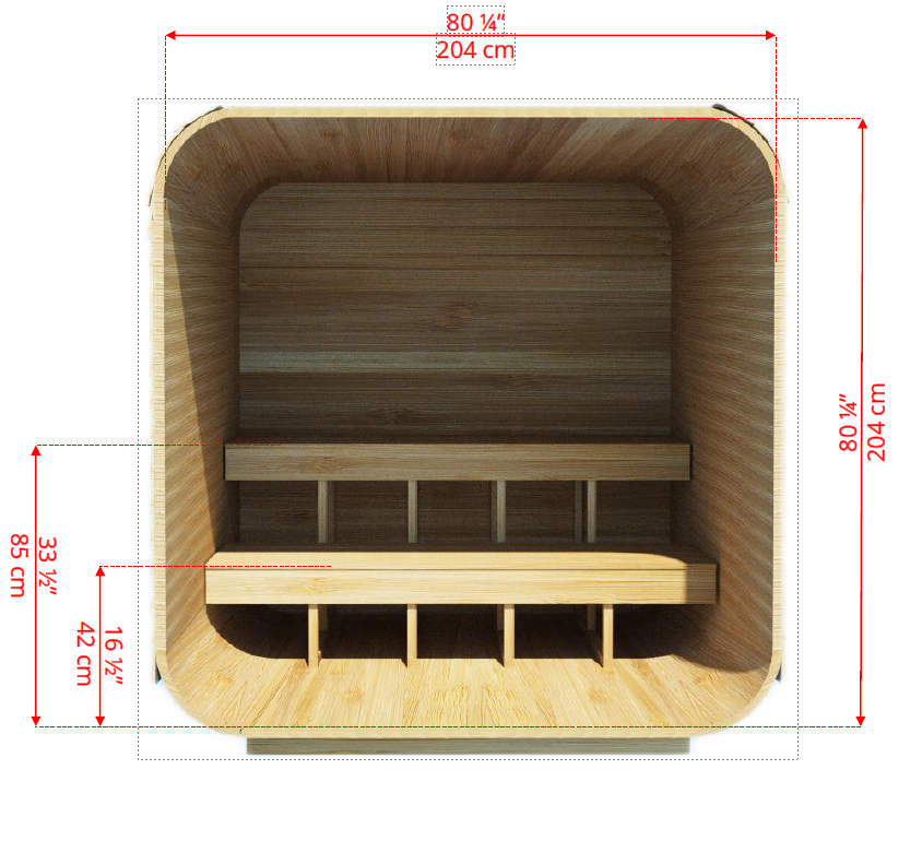 Leisurecraft Canadian Timber Luna Outdoor Traditional Sauna 2-3 Person