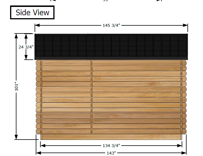 Leisurecraft Canadian Timber Georgian Outdoor Traditional Cabin Sauna with Changeroom 2-6 Person