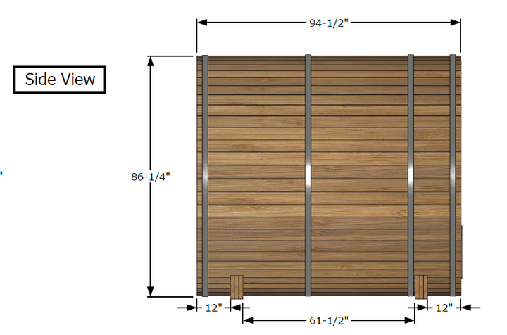 Leisurecraft Canadian Timber Serenity Outdoor Traditional Barrel Sauna 3-4 Person