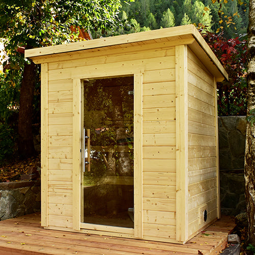 SaunaLife Garden-Series Model G2 Outdoor 4 Person Sauna Kit