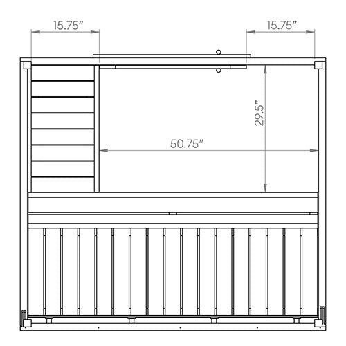 SaunaLife Garden-Series Model G2 Outdoor 4 Person Sauna Kit