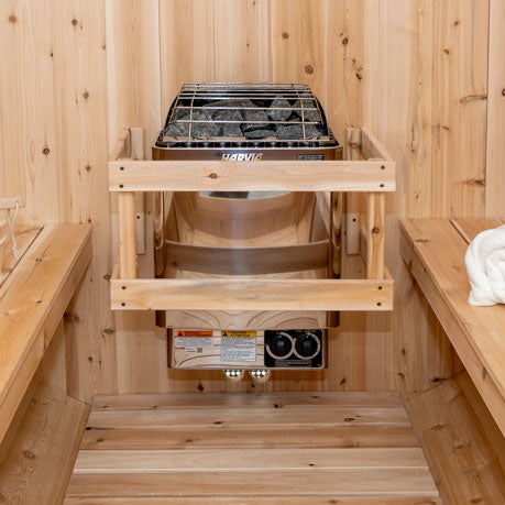 Leisurecraft Candadian Timber Tranquility Barrel Sauna 4-5 Peron