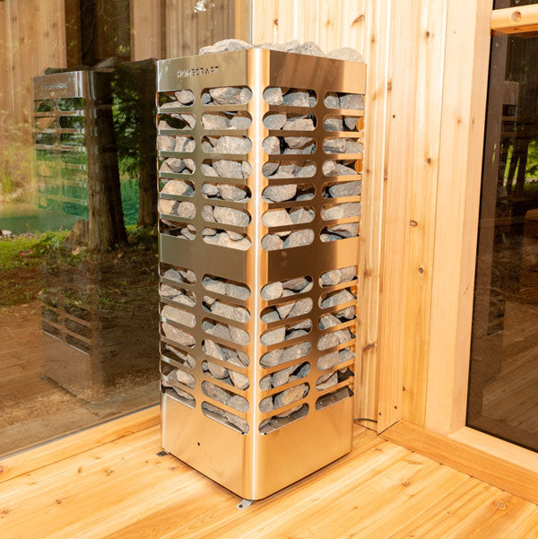 Leisurecraft Candadian Timber Tranquility Barrel Sauna 4-5 Peron