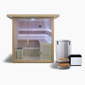 Revive Plunge 6 Person Traditional Sauna & Inflatable Barrel Plunge