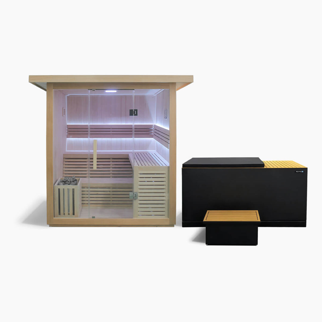 Revive Plunge 6 Person Traditional Sauna & Luxury Plunge
