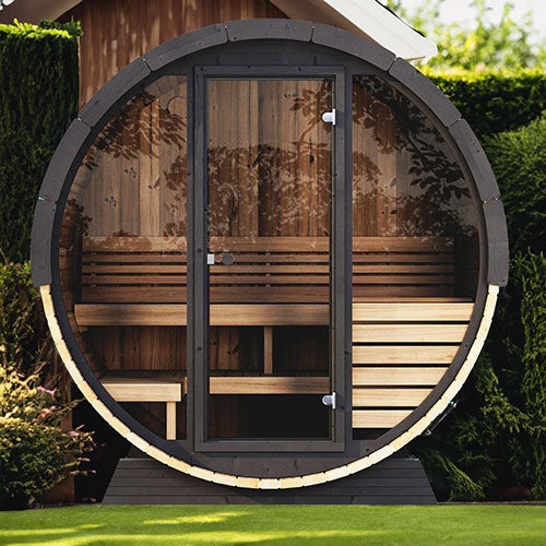 SaunaLife Model EE6G 4 Person Sauna Barrel