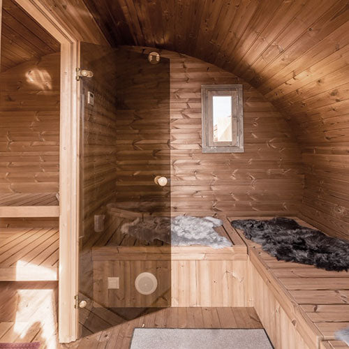 SaunaLife Model G11 Garden-Series Outdoor Home 8 Person Sauna Kit