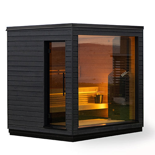 SaunaLife Model G6 Pre-Assembled Outdoor 5 Person Home Sauna