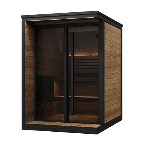 SaunaLife GL4 Outdoor 4 Person Sauna Kit Garden Luxury-Series