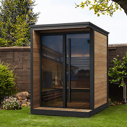 SaunaLife GL4 Outdoor 4 Person Sauna Kit Garden Luxury-Series