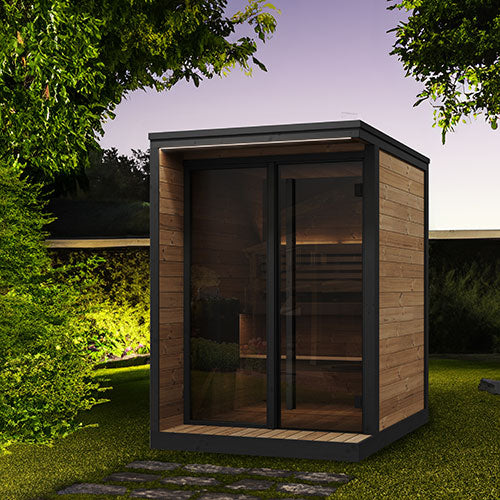 SaunaLife GL4 Outdoor 4 Person Sauna Kit Garden Luxury-Series