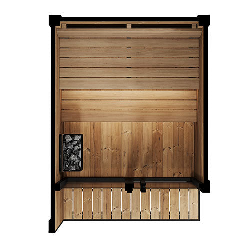 SaunaLife GL4 Outdoor 4 Person Sauna Kit Garden Luxury-Series
