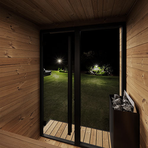 SaunaLife GL4 Outdoor 4 Person Sauna Kit Garden Luxury-Series