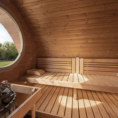 SaunaLife Model G11 Garden-Series Outdoor Home 8 Person Sauna Kit